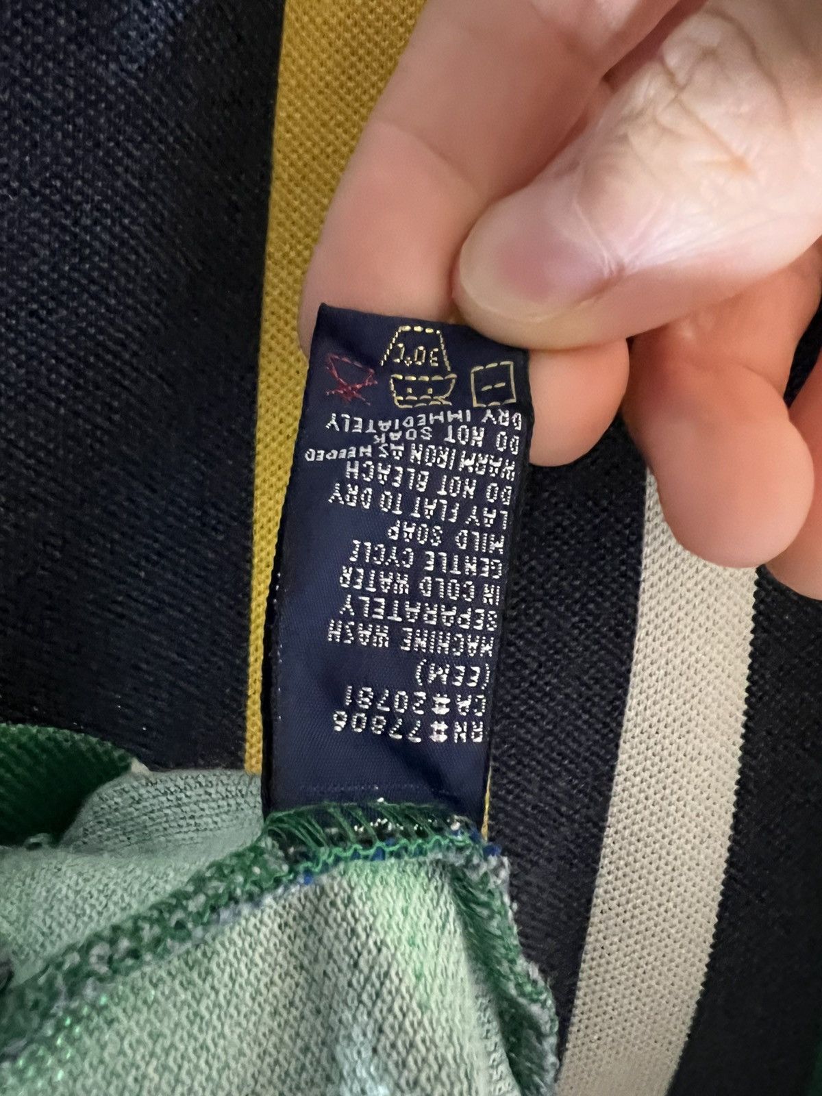 Tommy Hilfiger Vintage Tommy Hilfiger Polo Shirt Medium 90s Striped yellow Size US M / EU 48-50 / 2 - 7 Thumbnail
