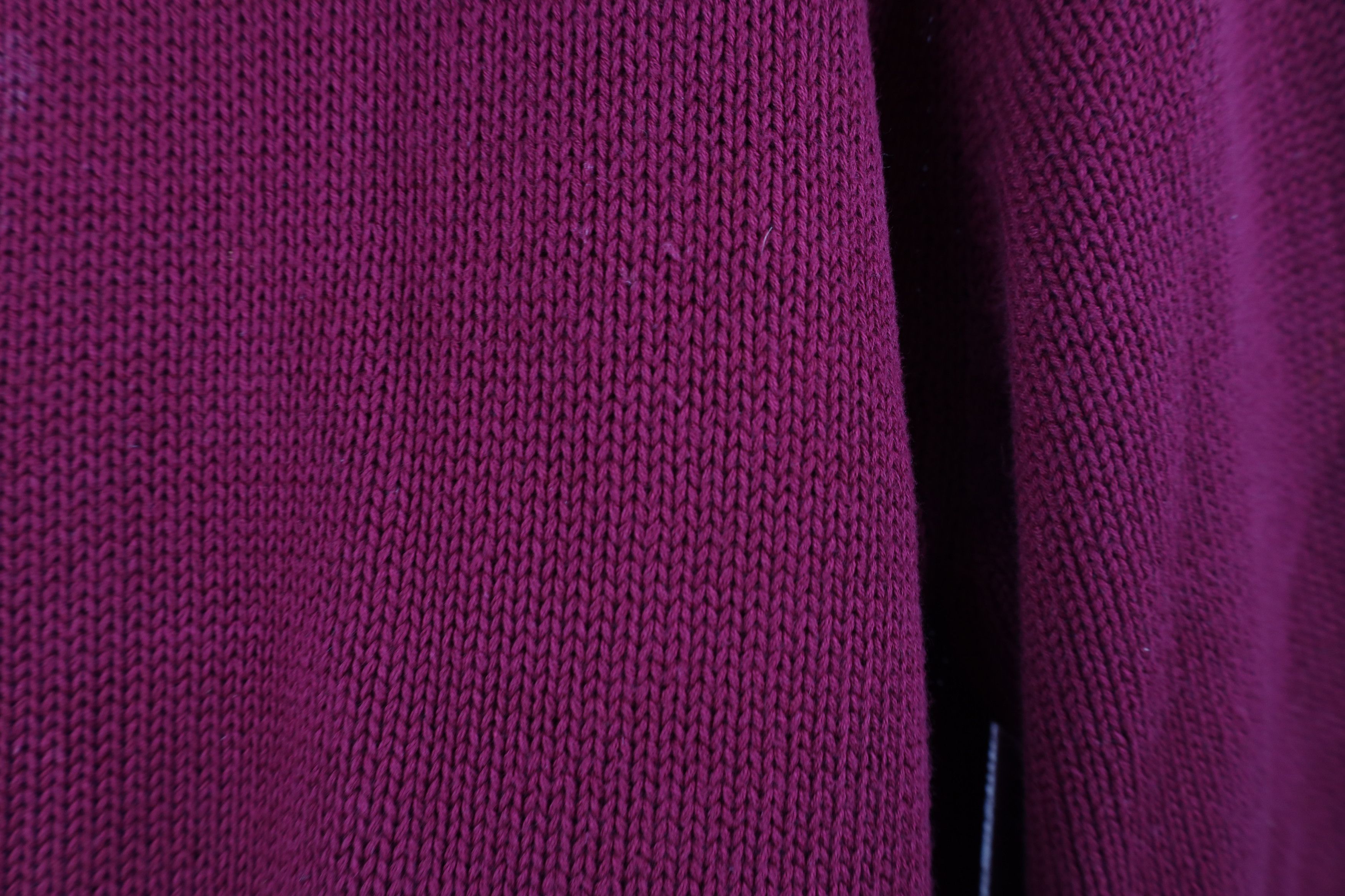 Eddie Bauer Vintage 90s Eddie Bauer Cotton Knit Crewneck Sweater Maroon Size US L / EU 52-54 / 3 - 5 Thumbnail