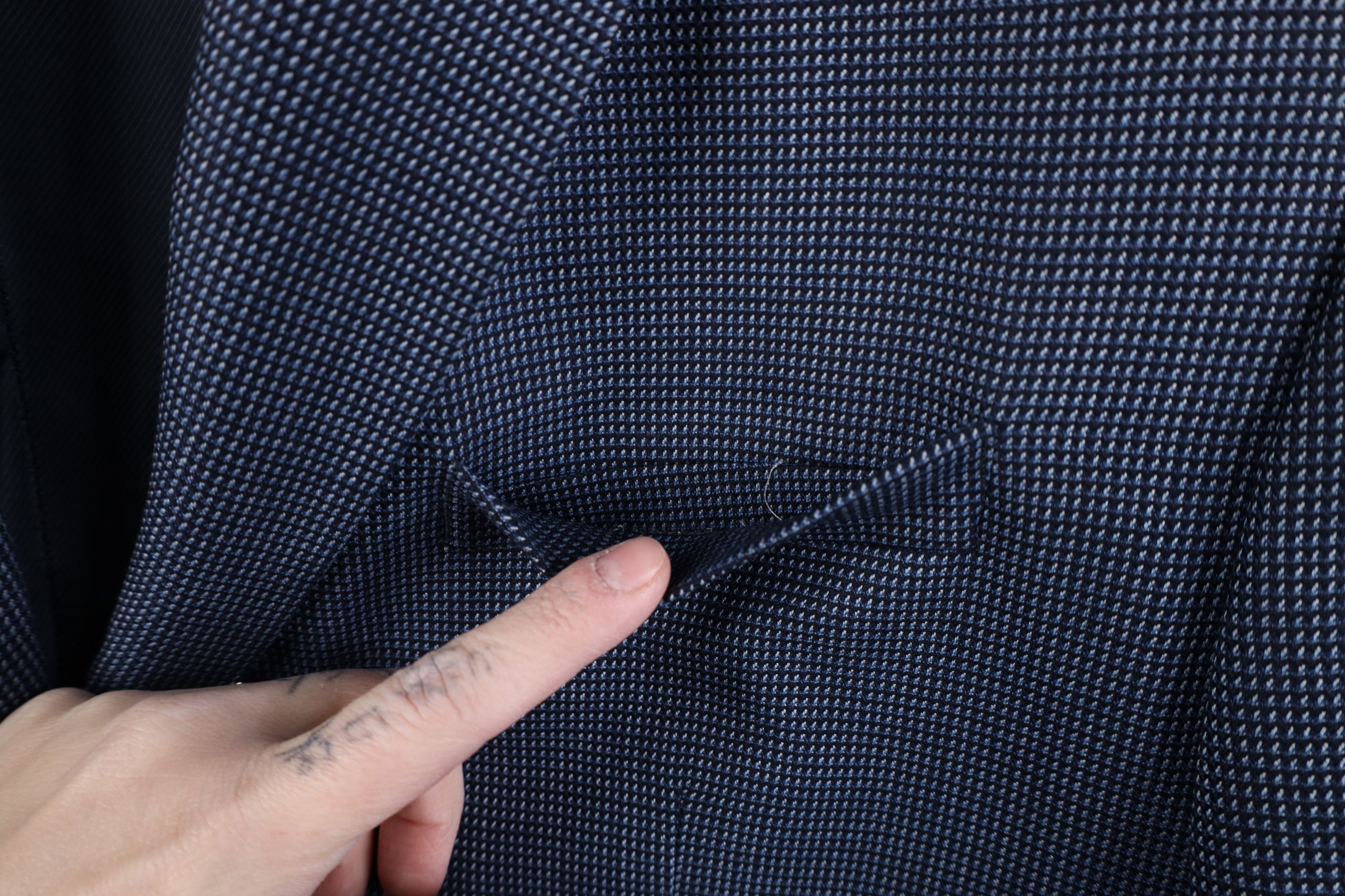 Daniel Cremieux Ing Loro Piana Wool Button Suit Coat Blazer Jacket Blue Size US XL / EU 56 / 4 - 4 Thumbnail