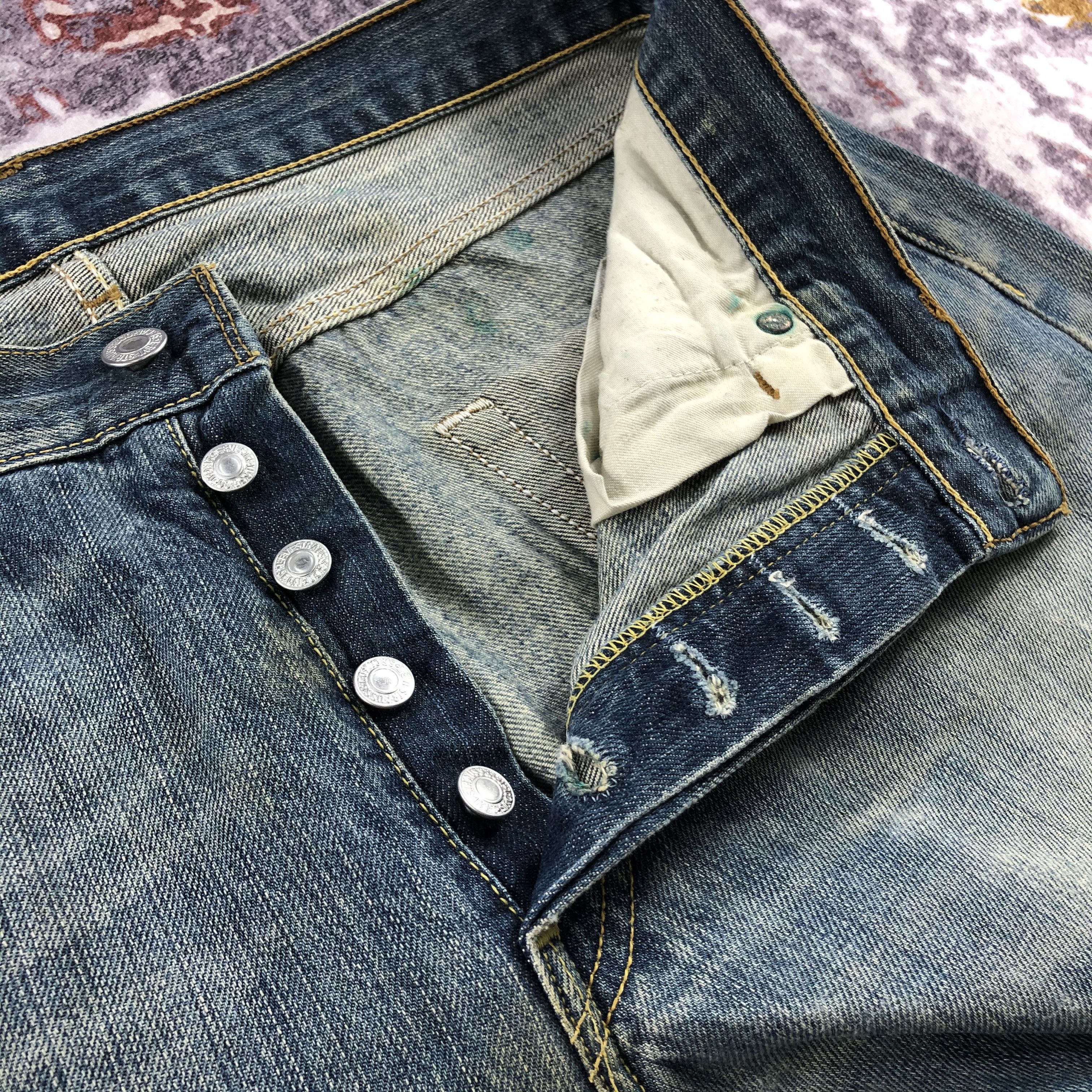 Levi's Vintage Blue Wash Levis 501 Jeans-JM2396 Size US 34 / EU 50 - 13 Thumbnail