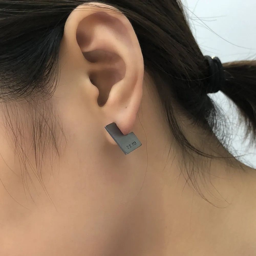 Jewelry Tiny Geometric Square Stud Earrings 925 Sterling Ear Gift Size ONE SIZE - 2 Thumbnail