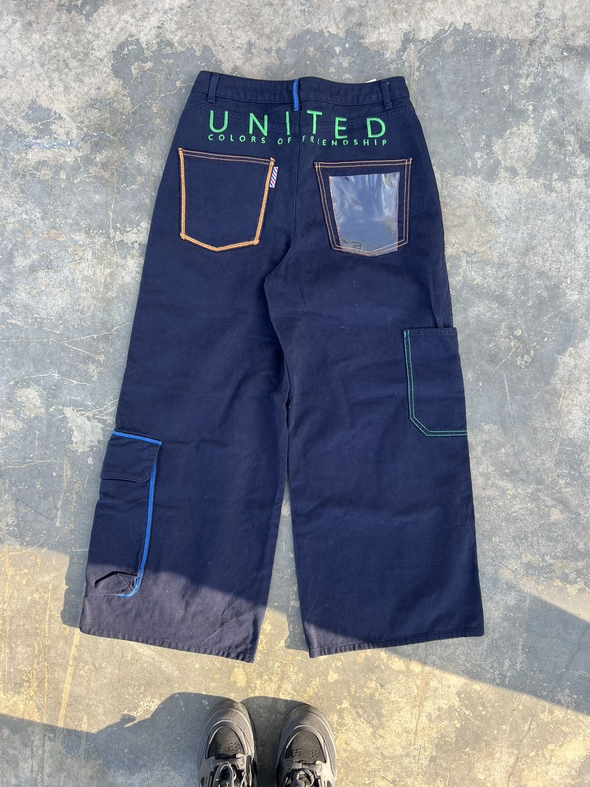 JNCO Vintage Benetton Baggy Jeans Size US 30 / EU 46 - 2 Thumbnail
