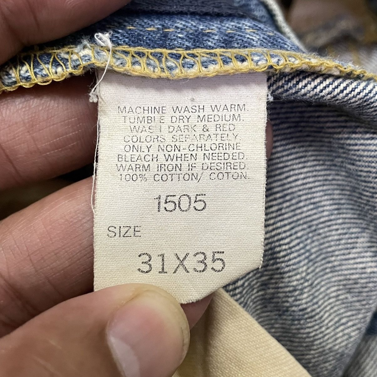 Lee 🔥Vintage Lee Riders Washed Ripped Distress Selvedge Jeans Size US 31 - 19 Thumbnail