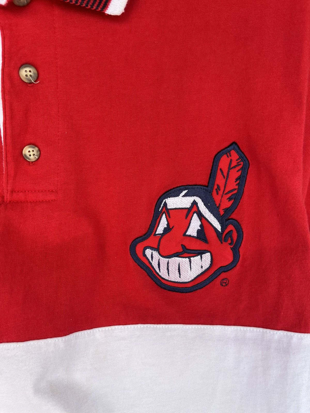 MLB × Vintage Vtg MLB cleveland indians polo tee Size US M / EU 48-50 / 2 - 5 Thumbnail