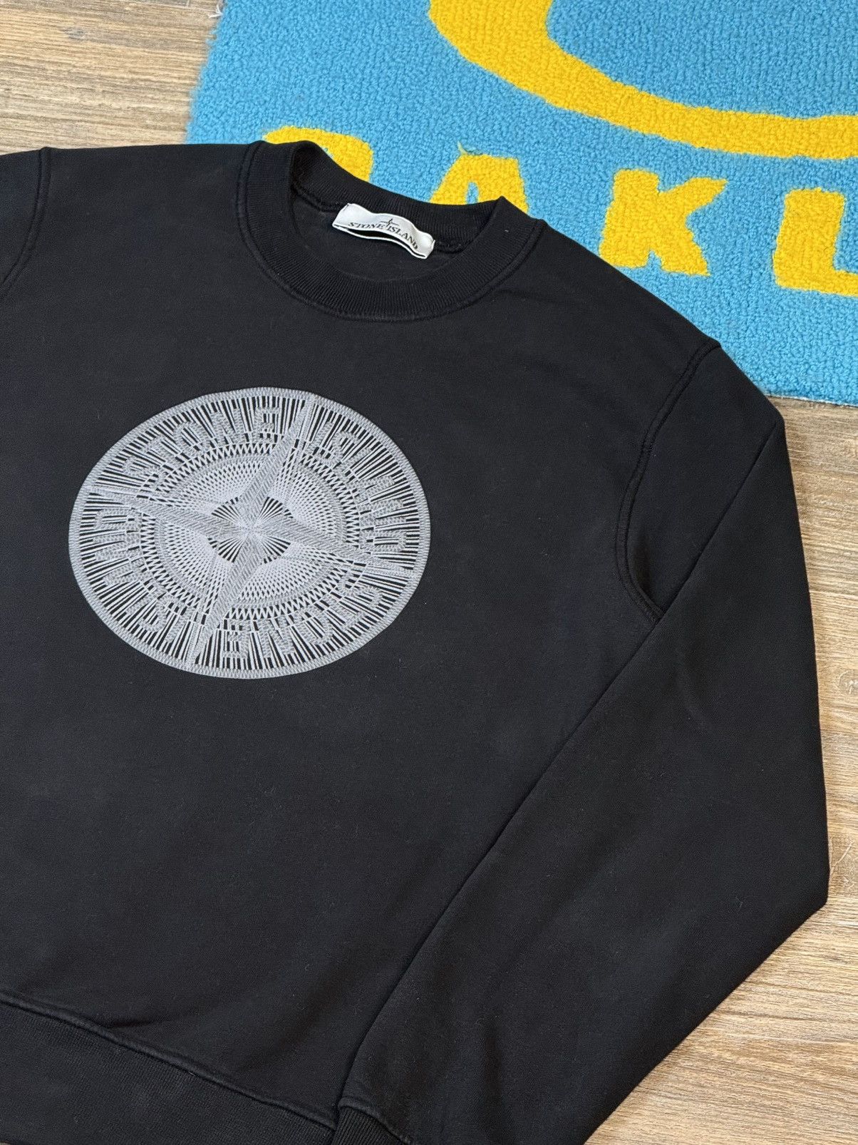 Stone Island Stone Island Rubberized Logo Black Sweatshirt Size US S / EU 44-46 / 1 - 4 Thumbnail