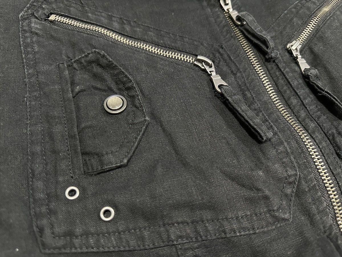 If Six Was Nine × Japanese Brand × Seditionaries 🔥Sick Y2K D Homme A Homme Zipper Shirt Black Goth Punk Size US M / EU 48-50 / 2 - 7 Thumbnail