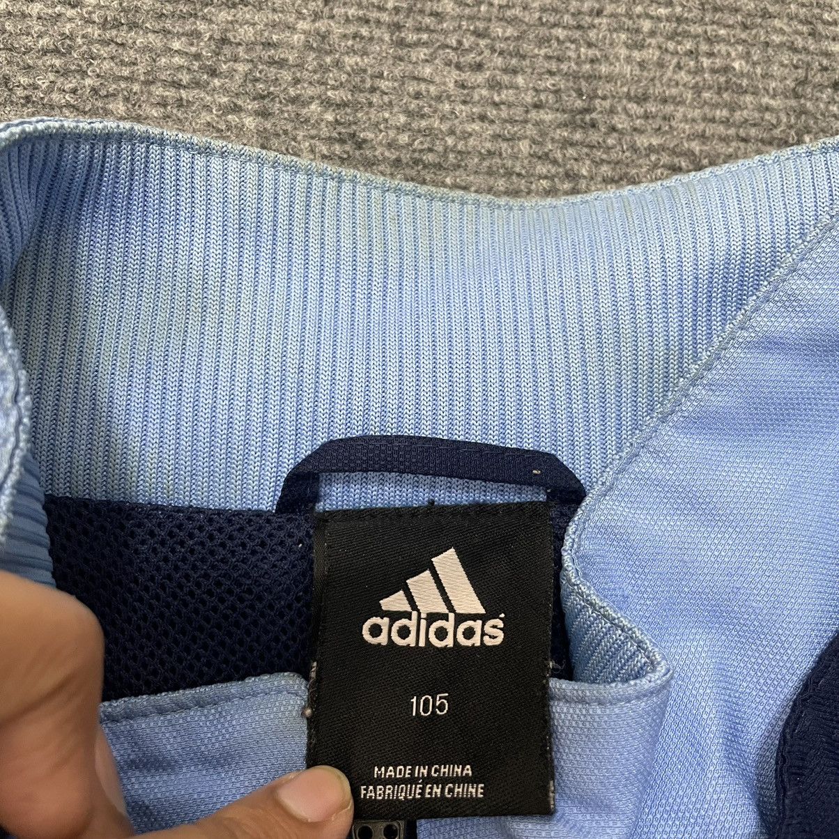Adidas × Vintage Vintage 2005 Adidas x Real Madrid UEFA Track Jacket Rare Size US L / EU 52-54 / 3 - 8 Thumbnail