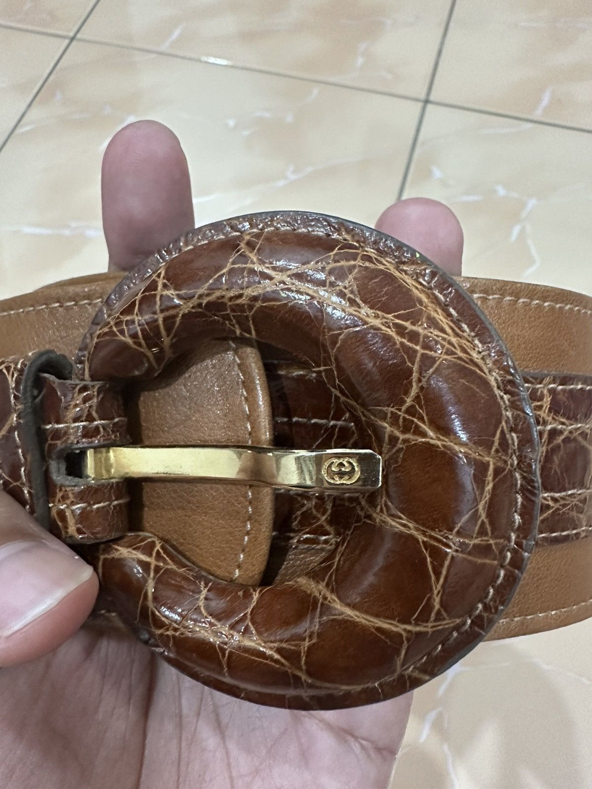 Gucci Gucci Wide Leather Belt Size ONE SIZE - 2 Thumbnail