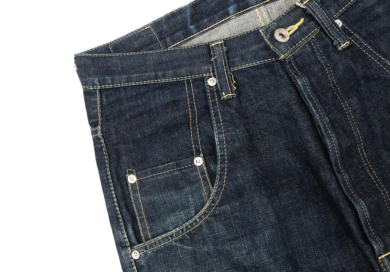 Ganryu Indigo Leather Patch Straight Denim Pants Size S Size US 30 / EU 46 - 6 Thumbnail