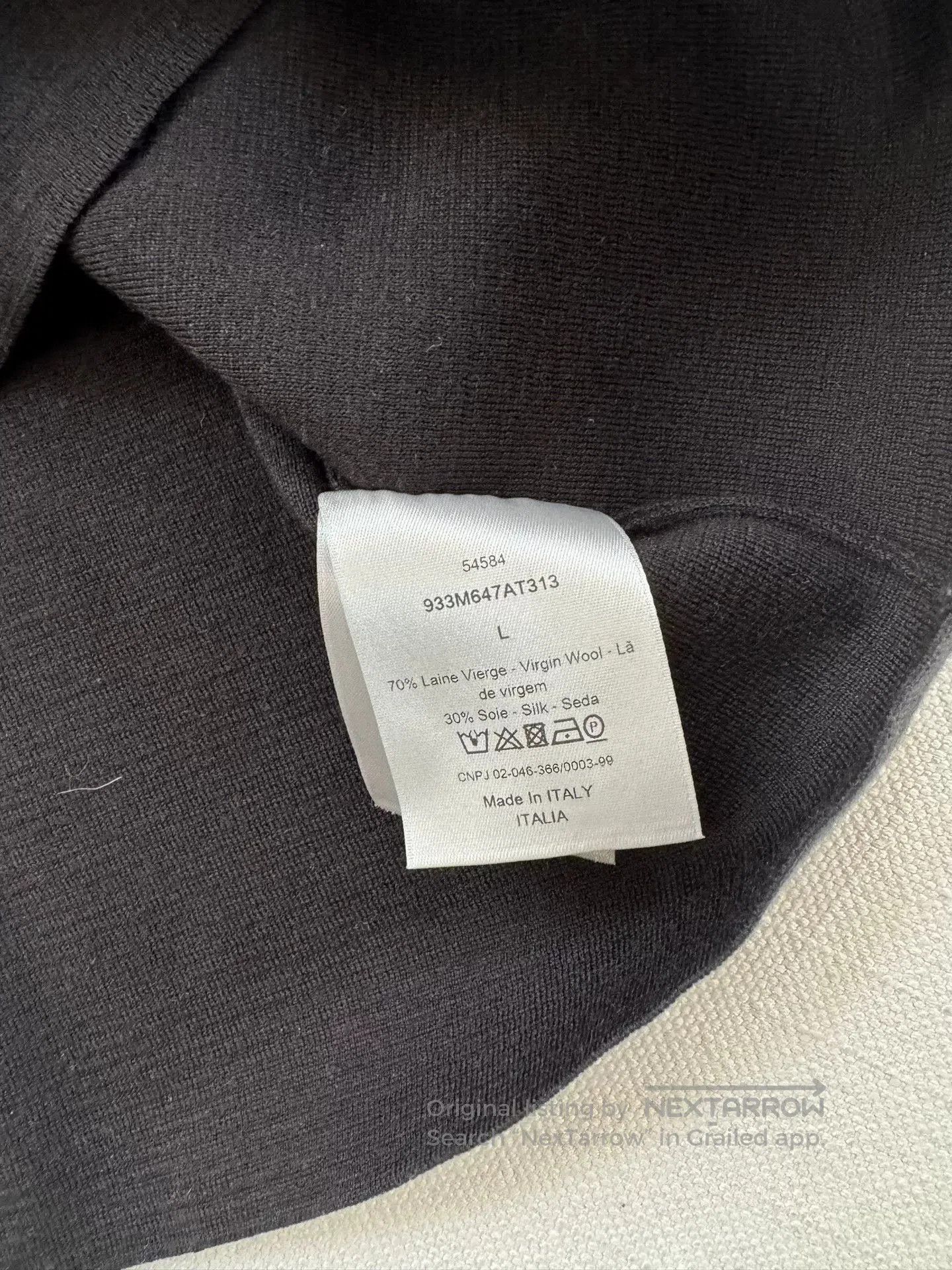 Dior Dior Black Cashmere Knit Sweater. Size US L / EU 52-54 / 3 - 4 Thumbnail
