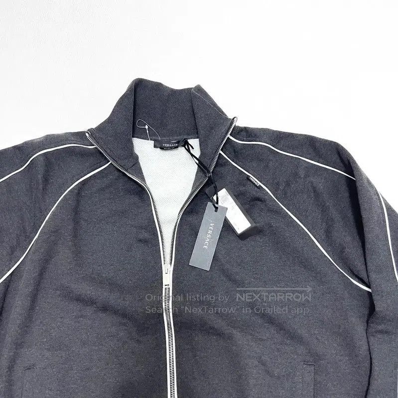 Versace Versace Gray Cotton Blend Pullover Jacket . Size US XL / EU 56 / 4 - 4 Thumbnail