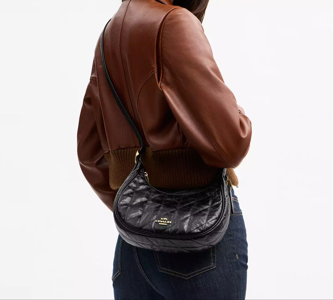 Coach Emily Shoulder Bag With Quilting CDX21 Size ONE SIZE - 8 Thumbnail