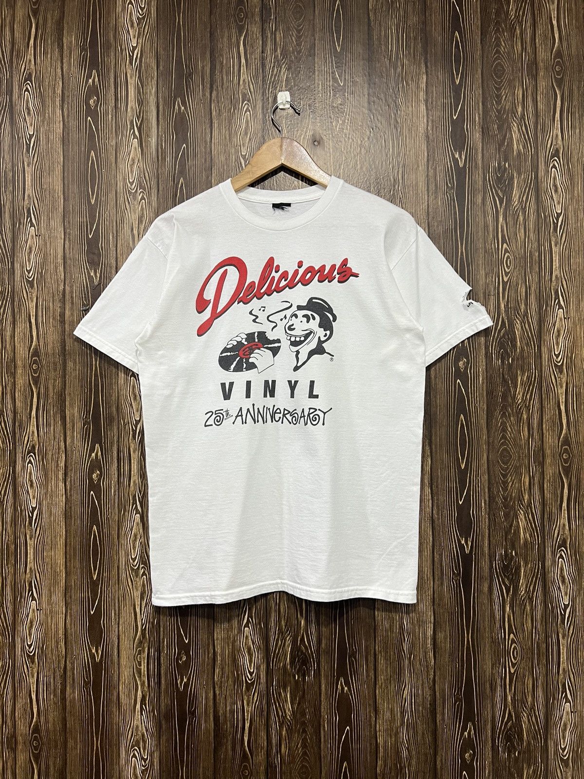 Stussy × Vintage Vintage Stussy Vinyl 25th Anniversary Tshirt Size US M / EU 48-50 / 2 - 1 Thumbnail