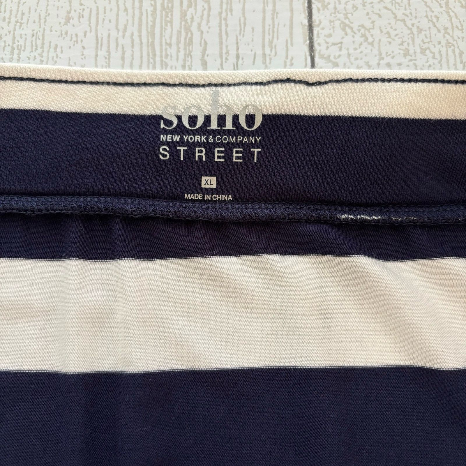 Other Design History Gray and White Striped Maxi Skirt Size XL Size 38" / US 16 / IT 52 - 6 Thumbnail