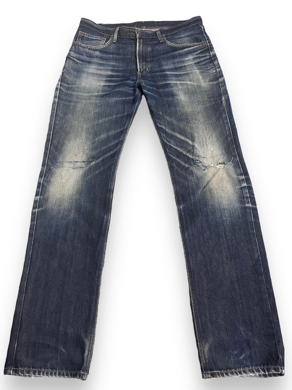 Edwin Vintage Edwin 503 Distress Style Denim Size US 34 / EU 50 - 1 Thumbnail