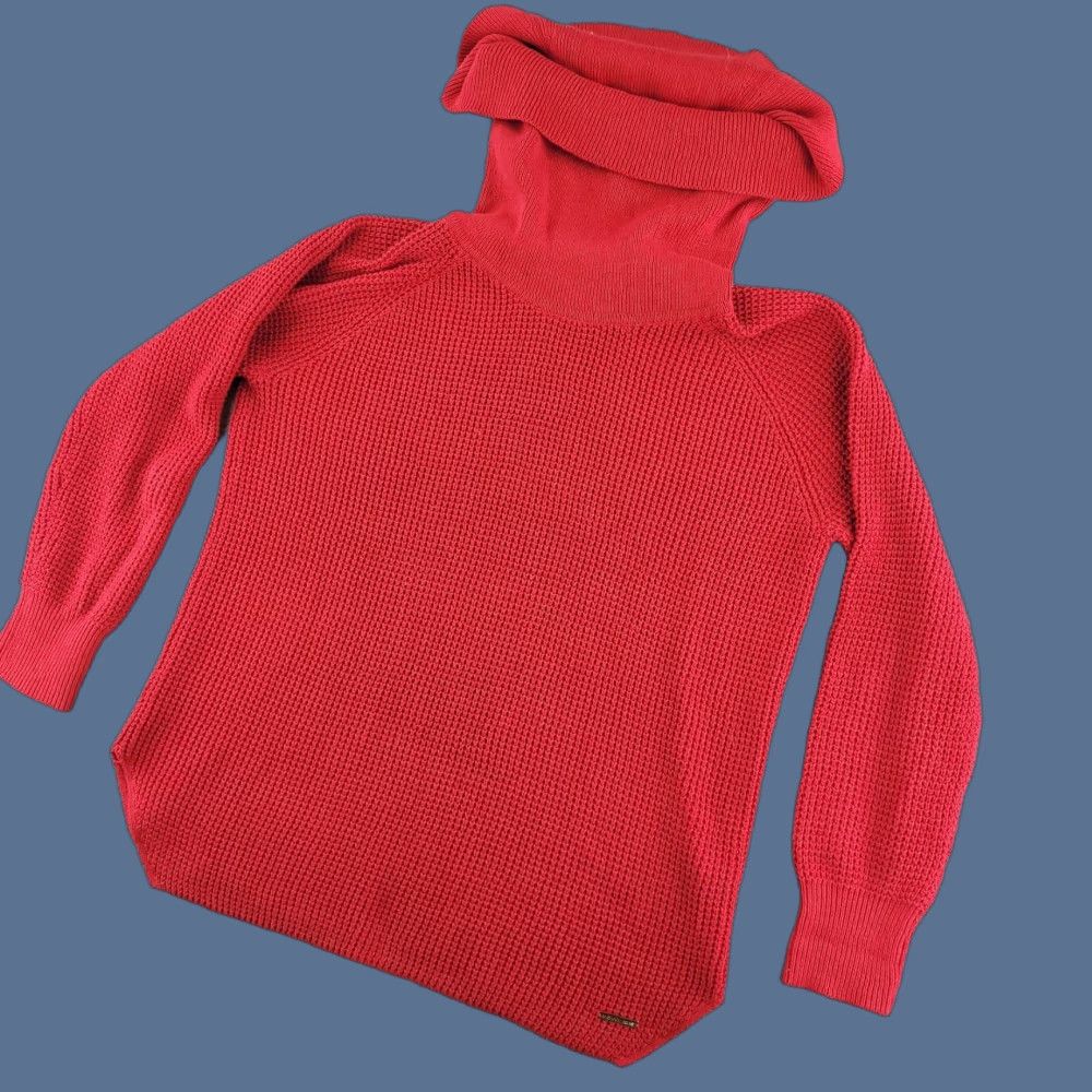 Michael Kors Michael Kors Sweater Turtleneck Women's Medium Red Knit Long Sleeve Pullover Size M / US 6-8 / IT 42-44 - 1 Thumbnail