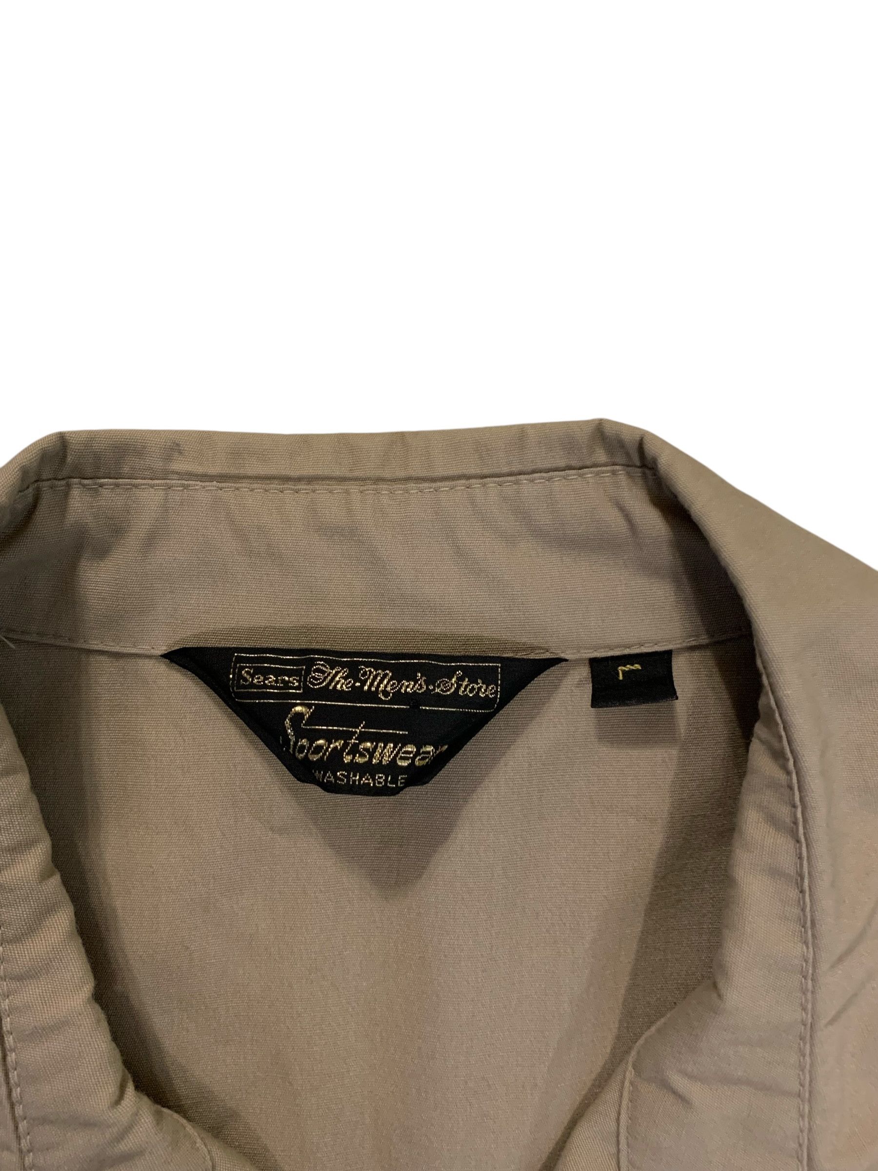 Sears Sears Sportswear Light Jacket Button Up Size L Brown Size US L / EU 52-54 / 3 - 7 Thumbnail