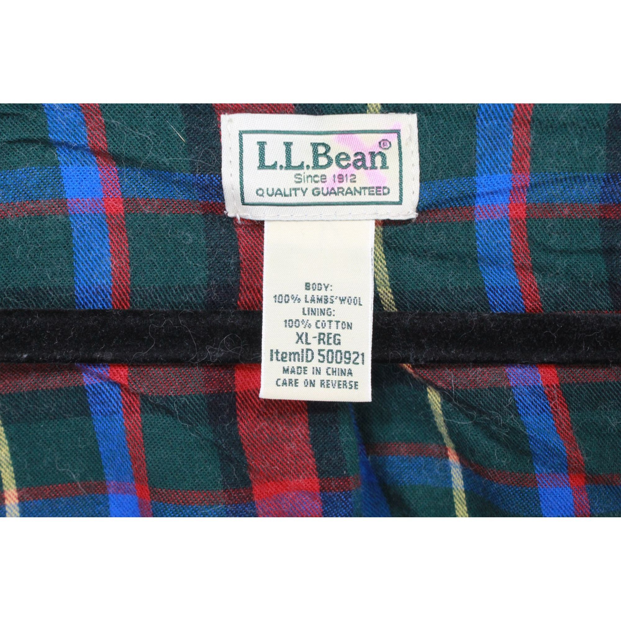 L.L. Bean LL Bean Men's Ragg Wool Sweater Full Zip Flannel Lined Size US XL / EU 56 / 4 - 7 Thumbnail