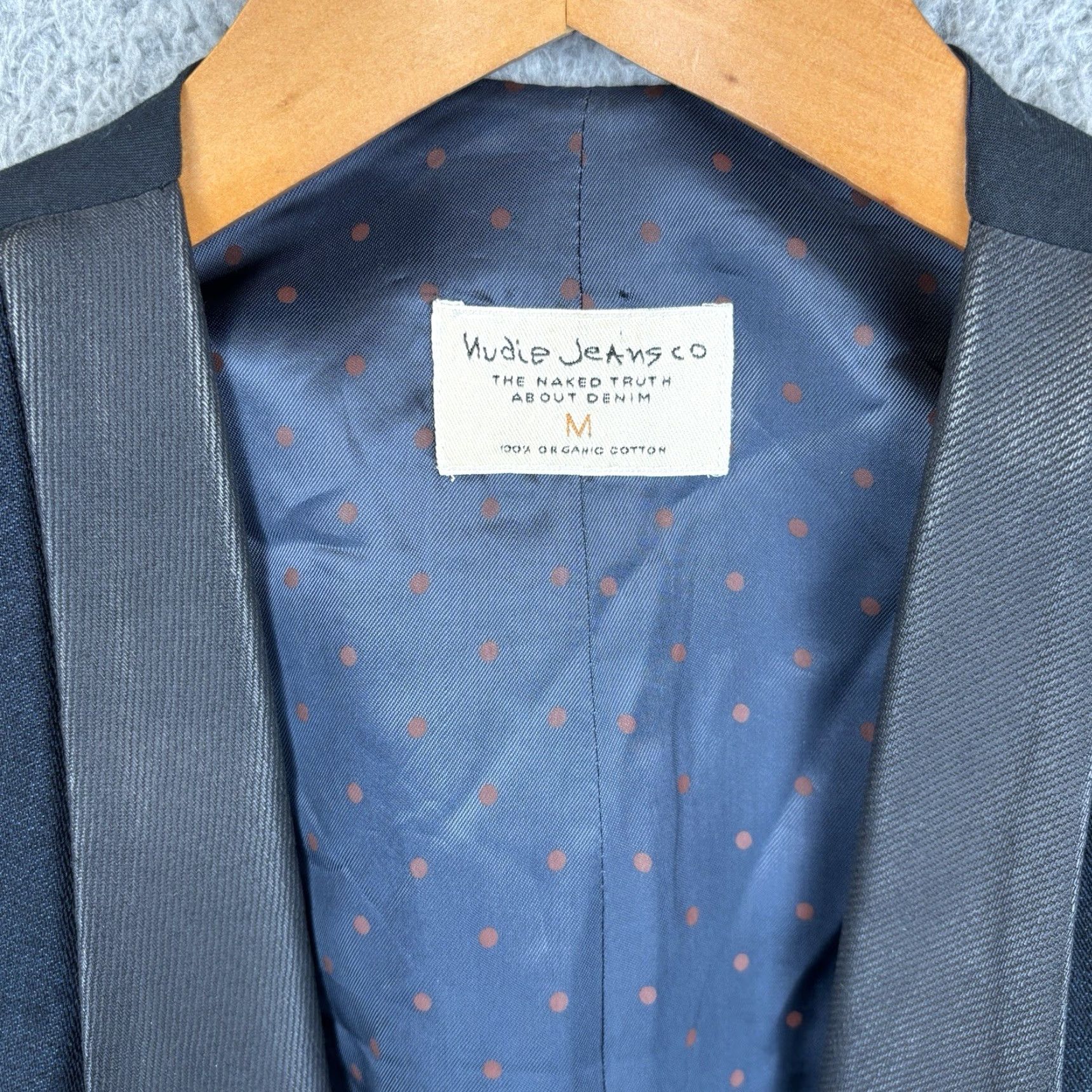 Nudie Jeans Nudie Jeans Vest Men's Medium Navy Black Denim Waistcoat Wedding Party 4 Button Size US 31 - 5 Thumbnail