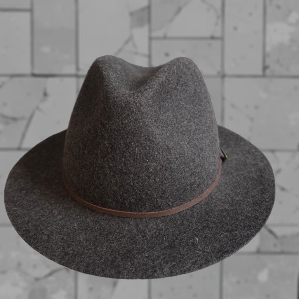 Vintage VINTAGE Overland Fedora Hat L Brown Wool Felt Mens Size ONE SIZE - 1 Thumbnail