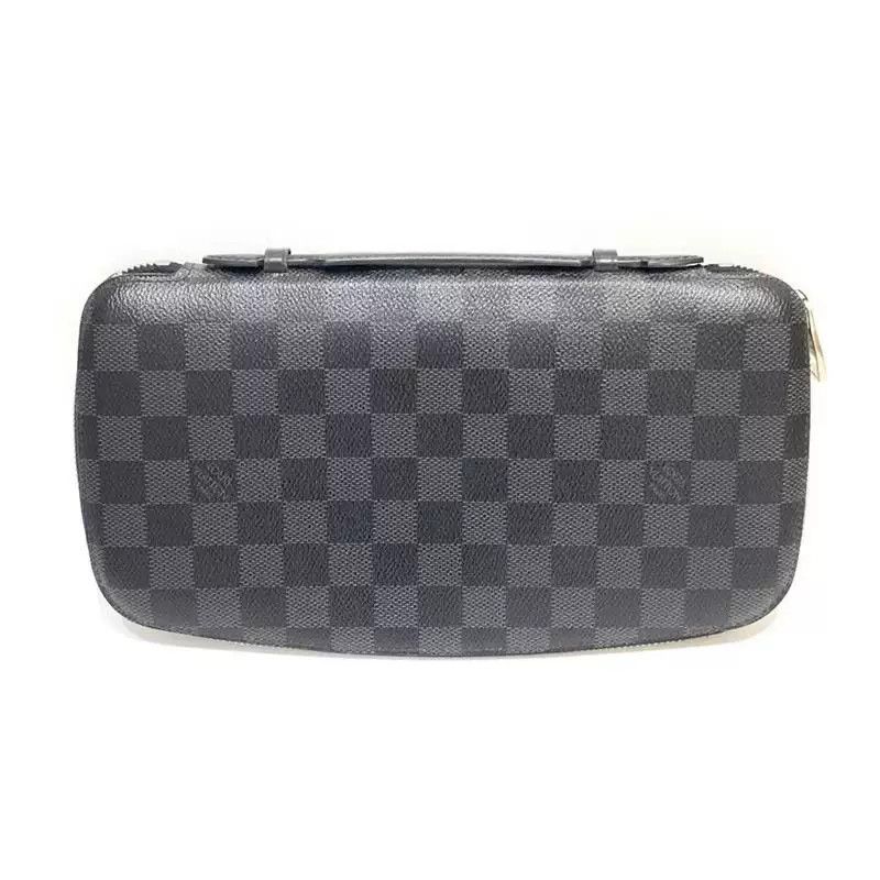 Louis Vuitton Louis Vuitton Black Damier Men's Clutch Size ONE SIZE - 1 Preview