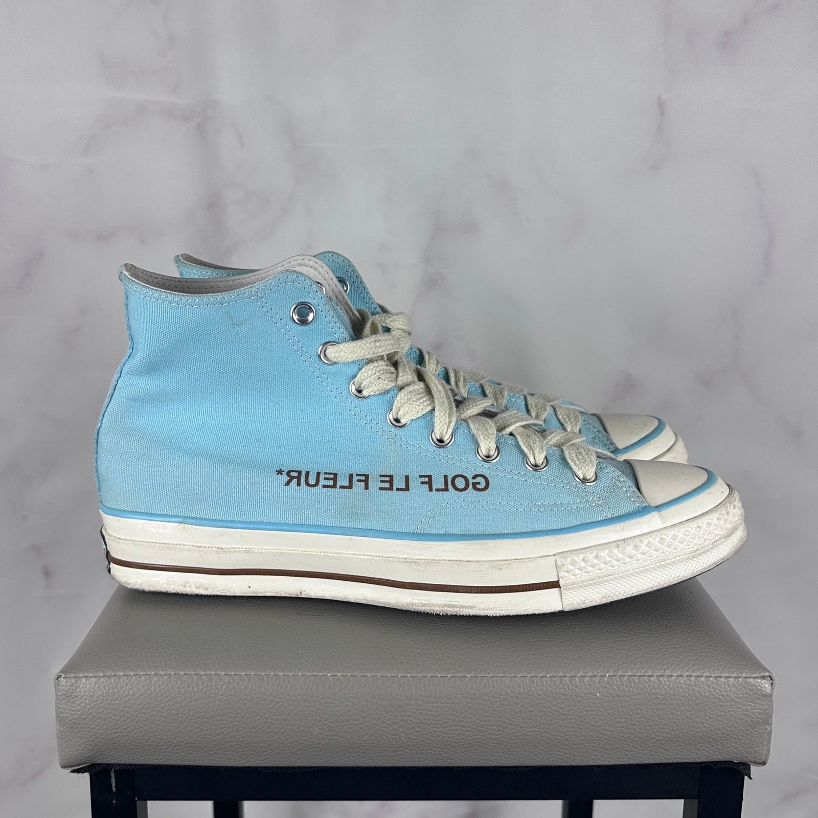 Converse × Golf le Fleur Golf le Fleur Chuck 70 High Gulf Stream Blue Size US 10 / EU 43 - 7 Thumbnail