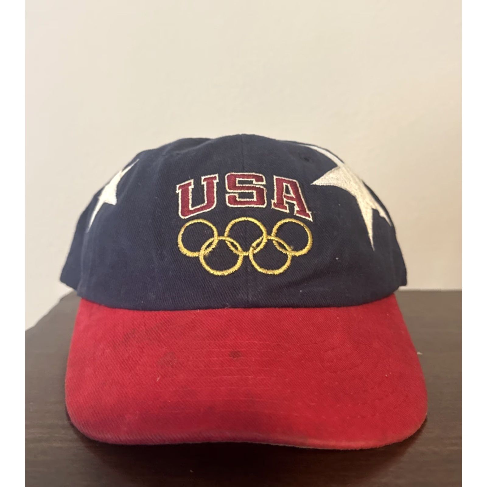 Champion VINTAGE Champion USA Olympics 90s Atlanta Snapback Hat Cap Men One Size Blue USA Snapback Cap Mens Size ONE SIZE - 2 Thumbnail