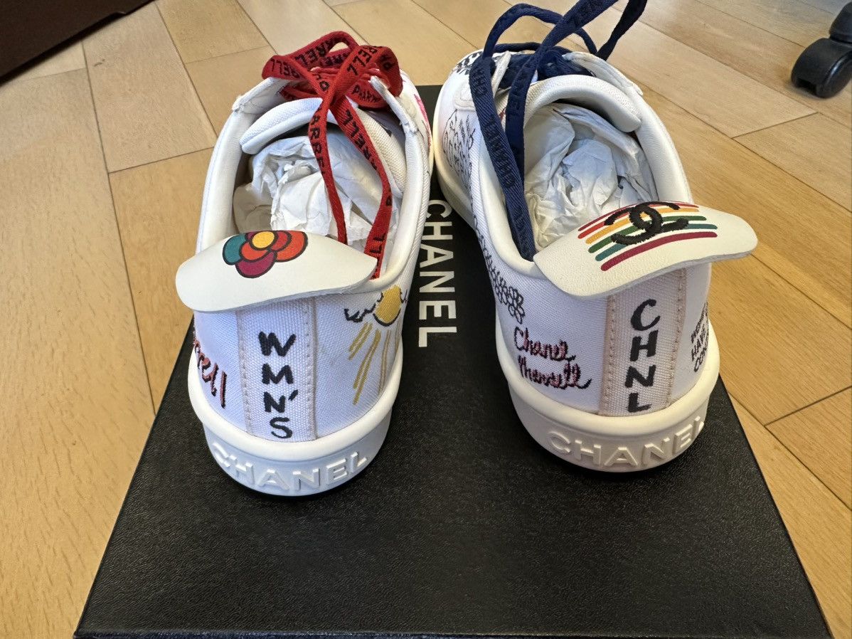 Chanel Pharrell x Chanel Graphic Canvas Sneakers Size US 9.5 / EU 42-43 - 11 Thumbnail