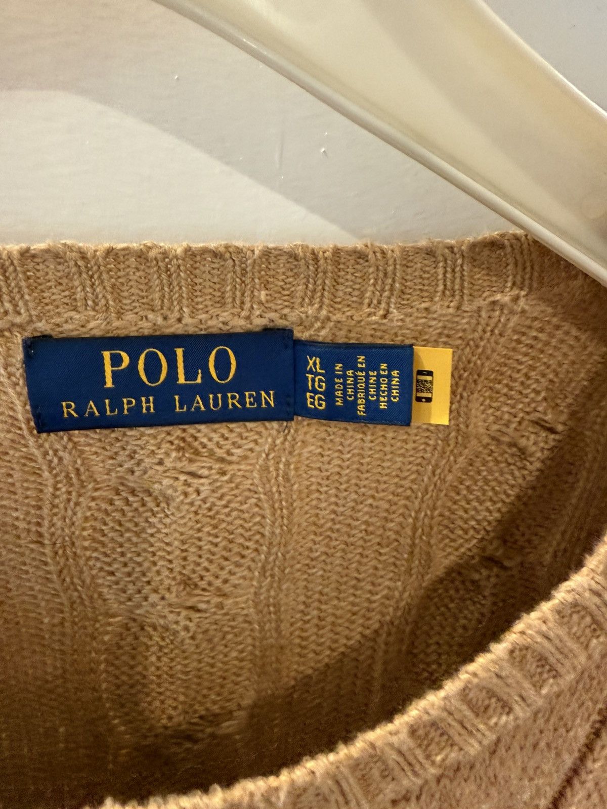 Ralph Lauren Ralph Lauren Cable Knit Sweater Camel Size XL Size US XL / EU 56 / 4 - 2 Thumbnail