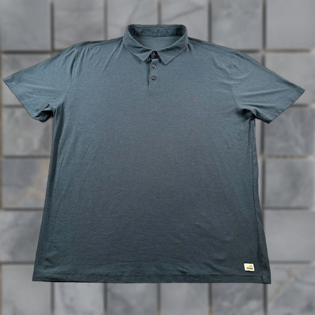 Vuori Vuori Shirt Mens XL Short Sleeve Polo Blue Performance Activewear Strato Tech Size US XL / EU 56 / 4 - 1 Thumbnail