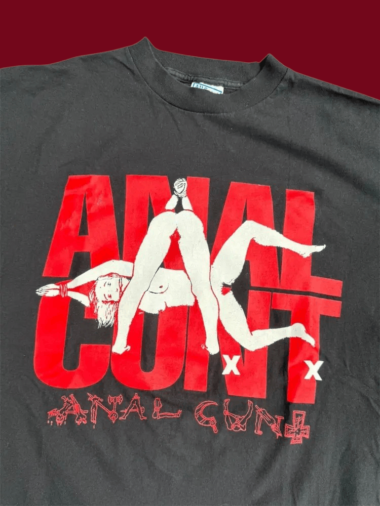 Band Tees RARE🏴‍☠️ Vintage Anal Cunt Test Print Shirt Size US XL / EU 56 / 4 - 2 Thumbnail