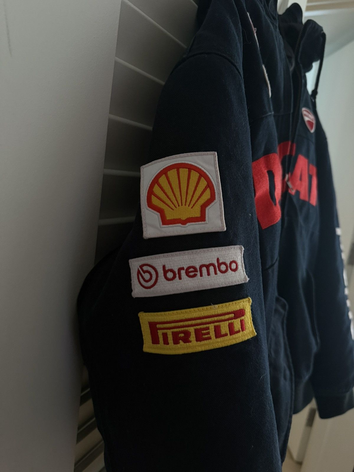 Ducati × Supreme Supreme Ducati Racer hooded work jacket bike Size US M / EU 48-50 / 2 - 3 Thumbnail