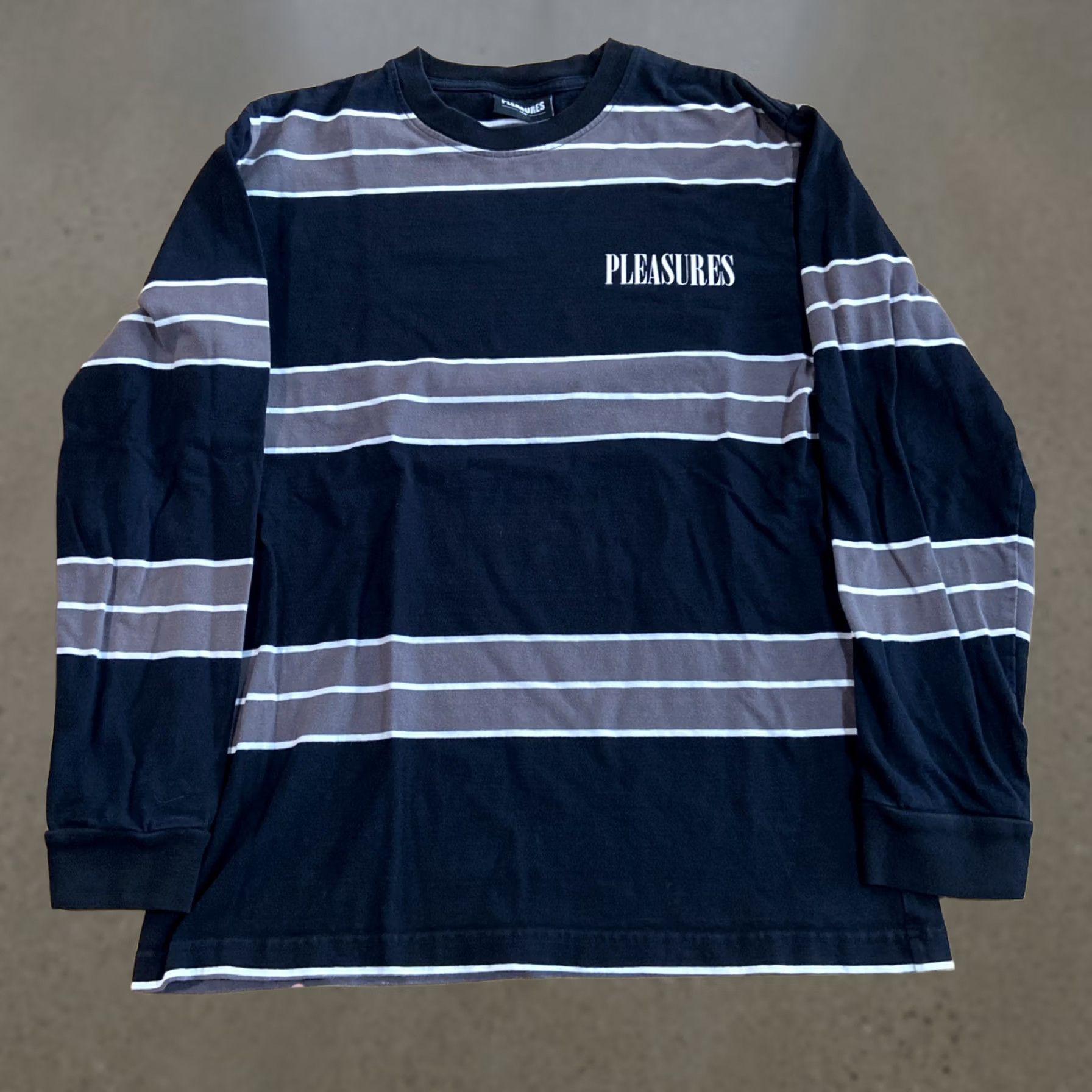 Pleasures Pleasures Streetwear T-Shirt Long Sleeve Mens Small Striped White Angel Buddha S Mens Size US S / EU 44-46 / 1 - 1 Thumbnail