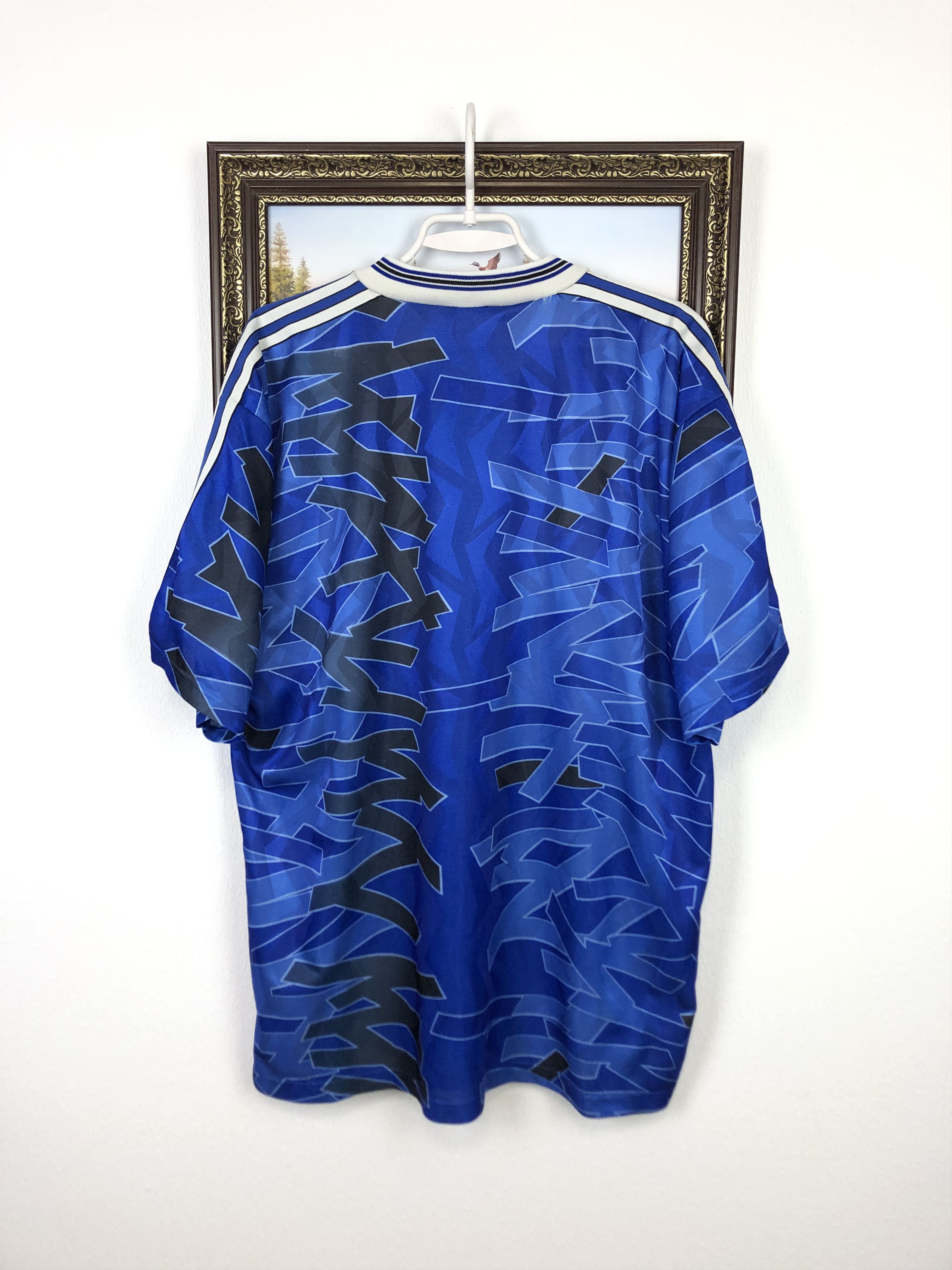 Adidas Strasbourg football shirt 1992 Soccer Adidas Tee Trikot Size US XL / EU 56 / 4 - 8 Thumbnail