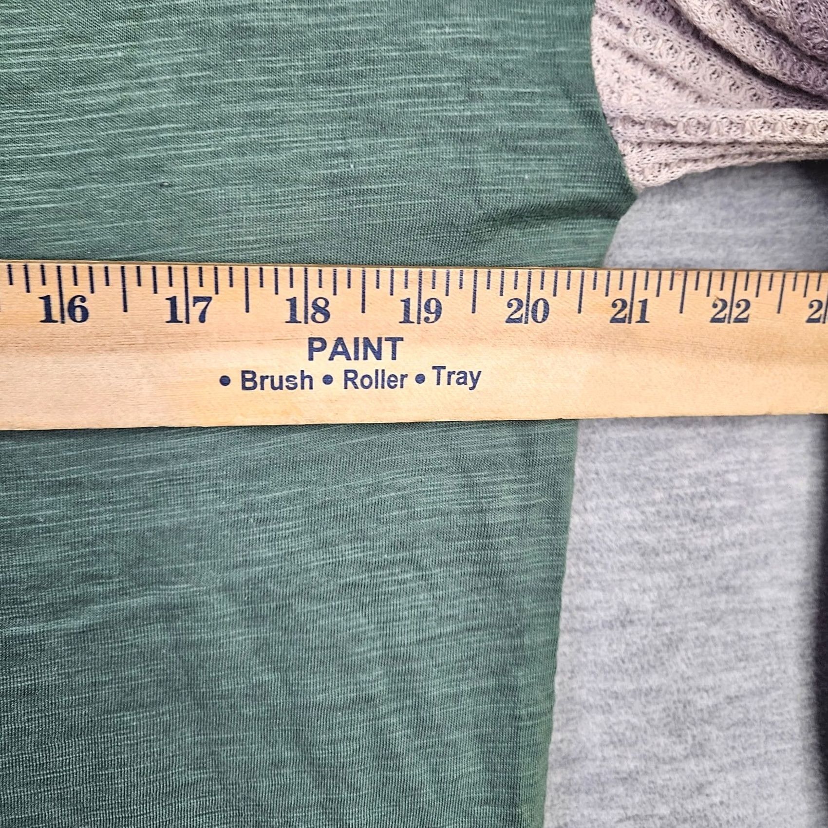 Vintage Suzanne Betro Women’s Green Beige Waffle Knit Sleeve Top L NEW Cotton Blend Spandex Regular V-Neck Pullover Long Sleeve Casual Shirt Size L / US 10 / IT 46 - 4 Thumbnail