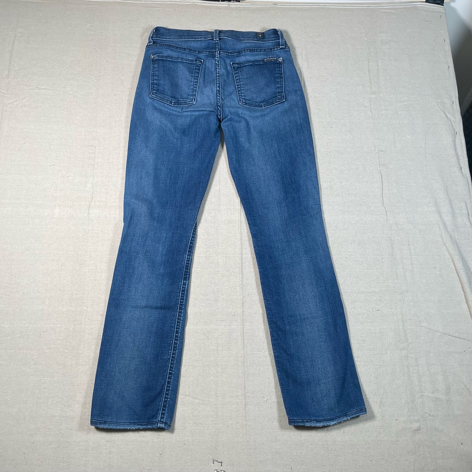 7 For All Mankind 7 For All Mankind Jeans Womens 27 Blue Modern Straight Denim Size 27" / US 4 / IT 40 - 2 Thumbnail