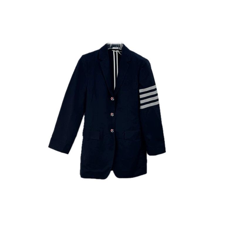 Thom Browne Thom Browne Size 40Dark Blue 4 Bar Women's Suit Jacket 2501 Size XS / US 0-2 / IT 36-38 - 1 Thumbnail