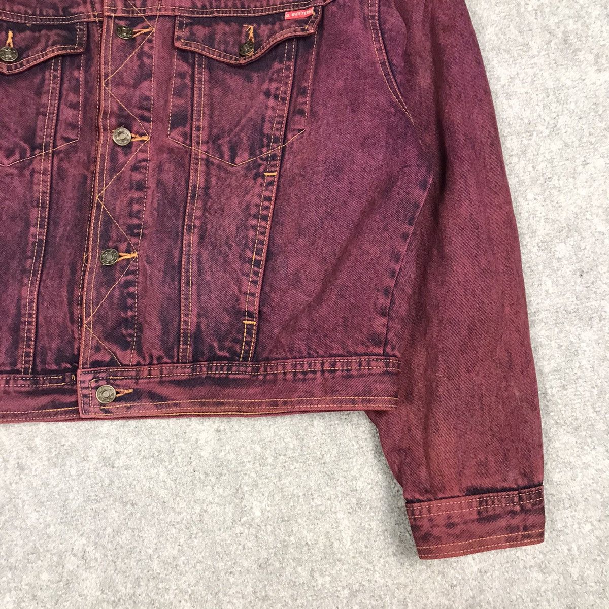 Other CLASSIC WESTERN TRUCKER DENIM FADED JACKET Size US L / EU 52-54 / 3 - 3 Thumbnail
