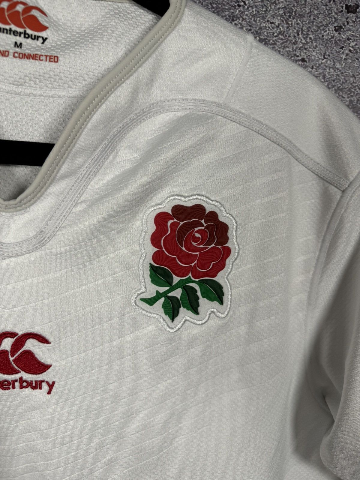 Canterbury of New Zealand England Rugby Union 2015 World Cup Canterbury Jersey Medium Size US M / EU 48-50 / 2 - 8 Thumbnail