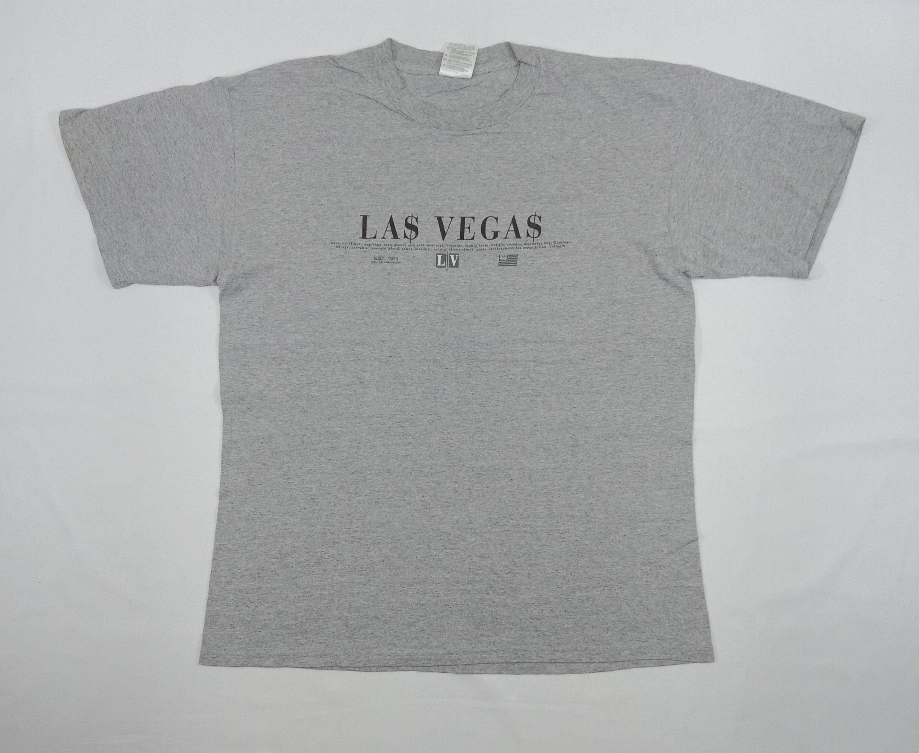 Tultex Vintage Tultex Las Vegas T Shirt Size US XL / EU 56 / 4 - 1 Thumbnail