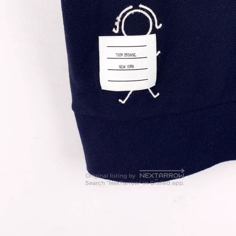 Thom Browne Thom Browne Single-button short-sleeved polo shirt Size XS / US 0-2 / IT 36-38 - 4 Thumbnail