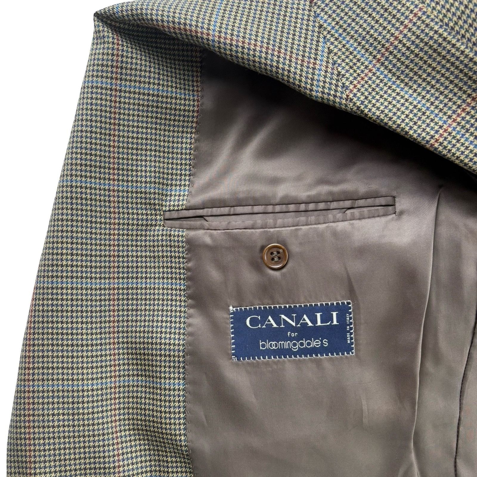 Canali Canali Men’s 100% Wool Blazer Jacket Brown • Italy • 44R (US Size 44R - 5 Thumbnail