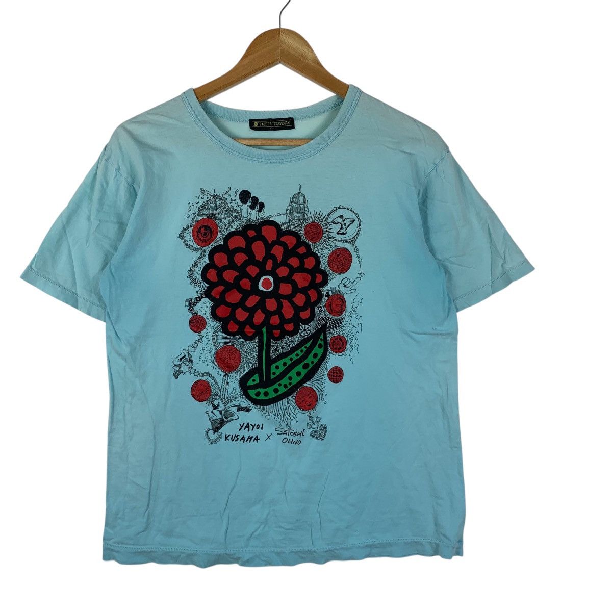 Yayoi Kusama YAYOI KUSAMA x SATOSHI OHNO 24 Hour Television Tee Shirt Top Size L / US 10 / IT 46 - 4 Thumbnail