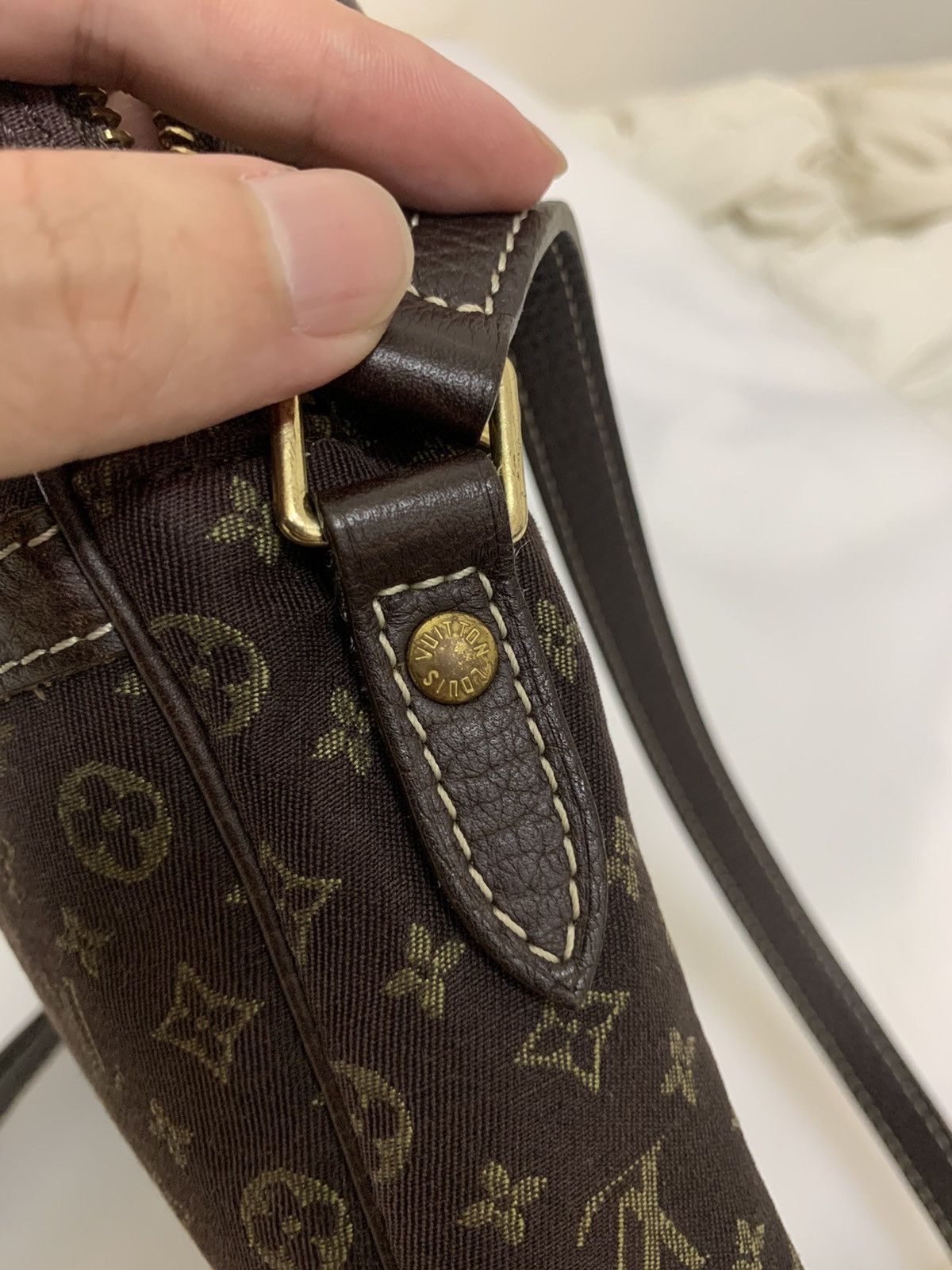 Louis Vuitton Louis Vuitton Monogram Mini Lin Danube Shoulder Bag Size ONE SIZE - 12 Thumbnail