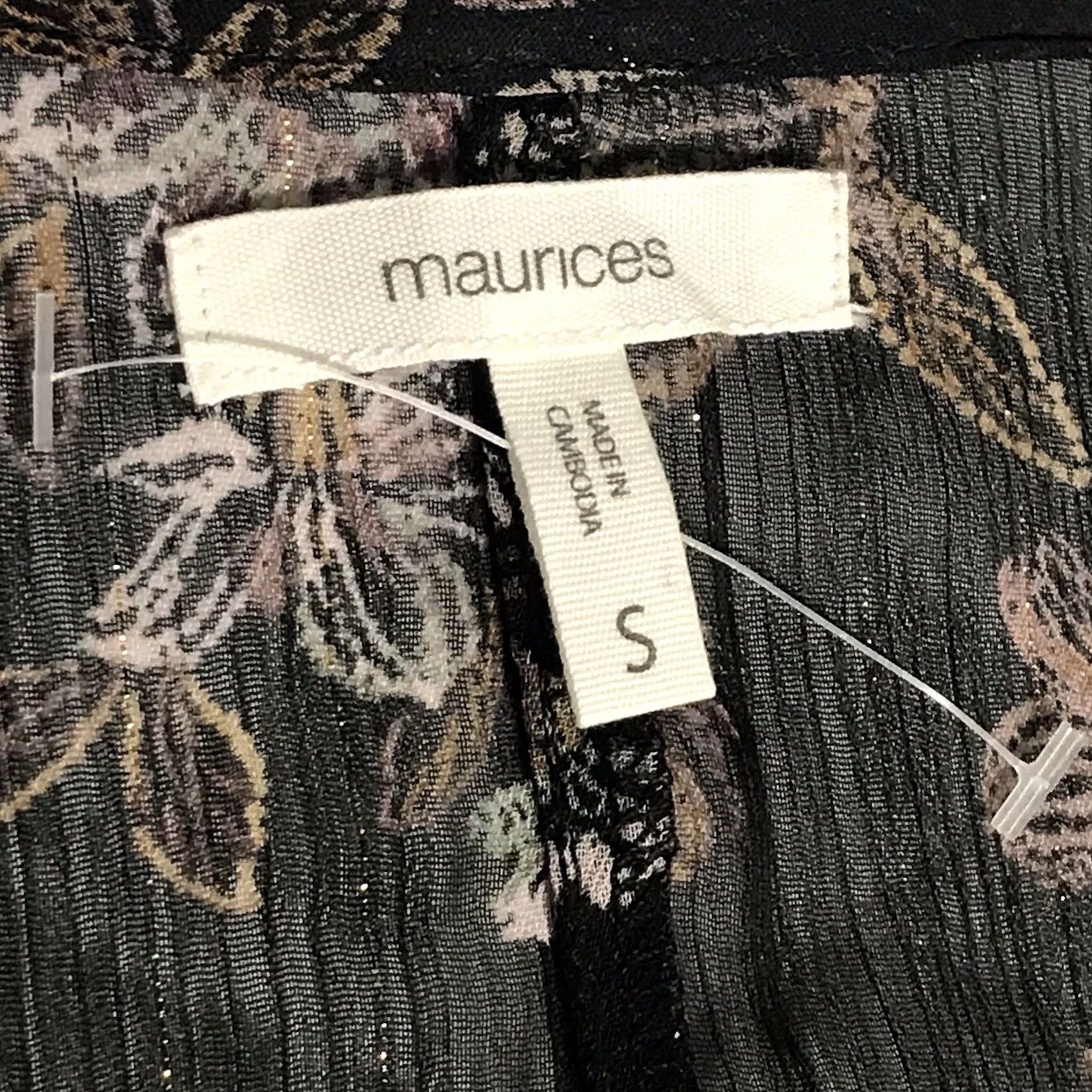 Vintage Maurices Women Black Floral Sheer Open Long Sleeve Duster Kimono Cardigan S Size S / US 4 / IT 40 - 3 Thumbnail