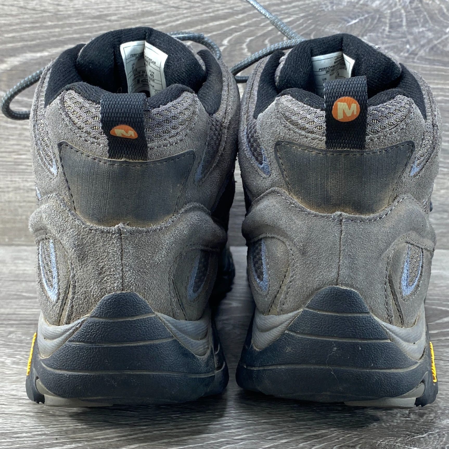 Merrell Merrell Moab 3 Womens 9 Gray Suede Leather Waterproof Mid Hiking Boots Vibram Size US 7 / IT 37 - 6 Thumbnail