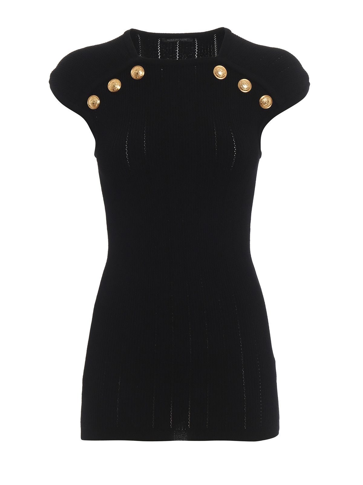 Balmain o1s1wg110526 Top in Black Size L / US 10 / IT 46 - 1 Thumbnail