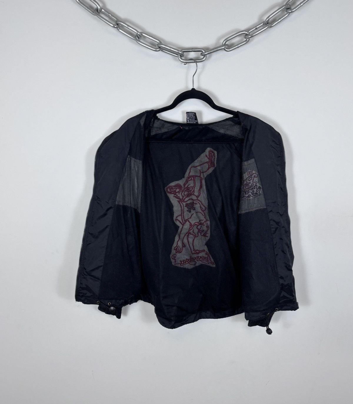 Other Vintage USA Design Y2K Big Logo Black/Grey Hype Track Jacket Size US S / EU 44-46 / 1 - 3 Thumbnail