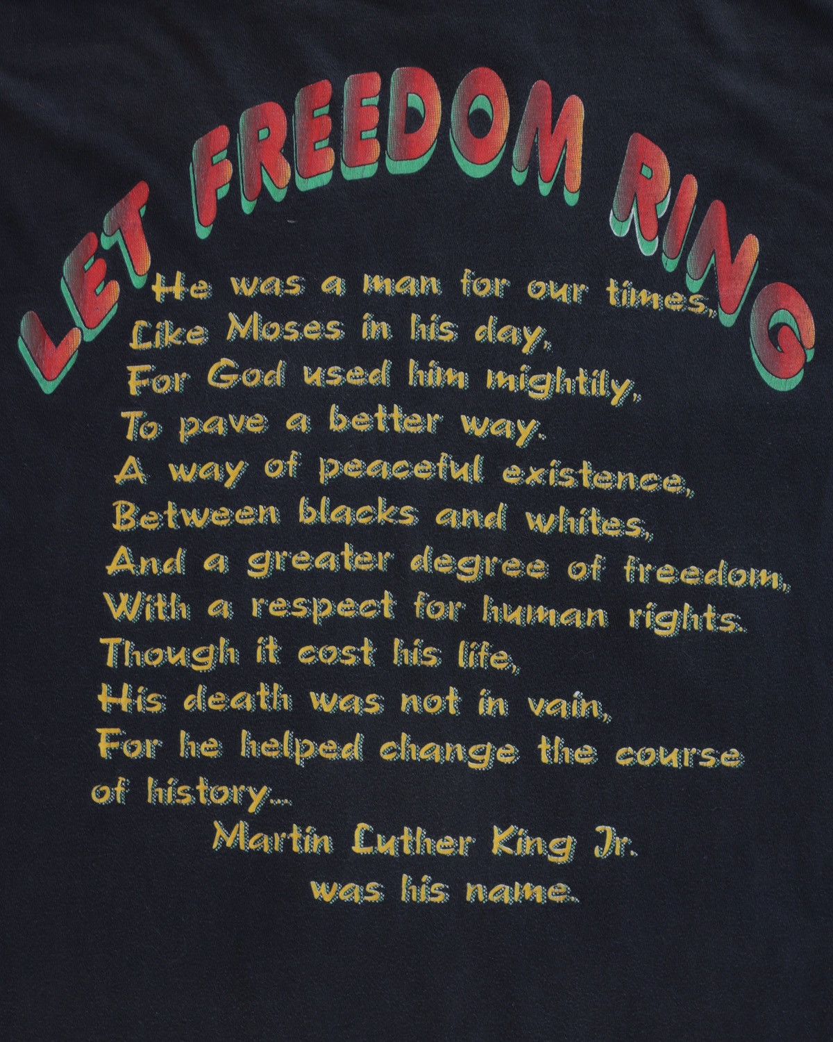 Rap Tees Vintage 1990s MLK Faded Rap Tee RARE GRAIL Size US L / EU 52-54 / 3 - 5 Thumbnail