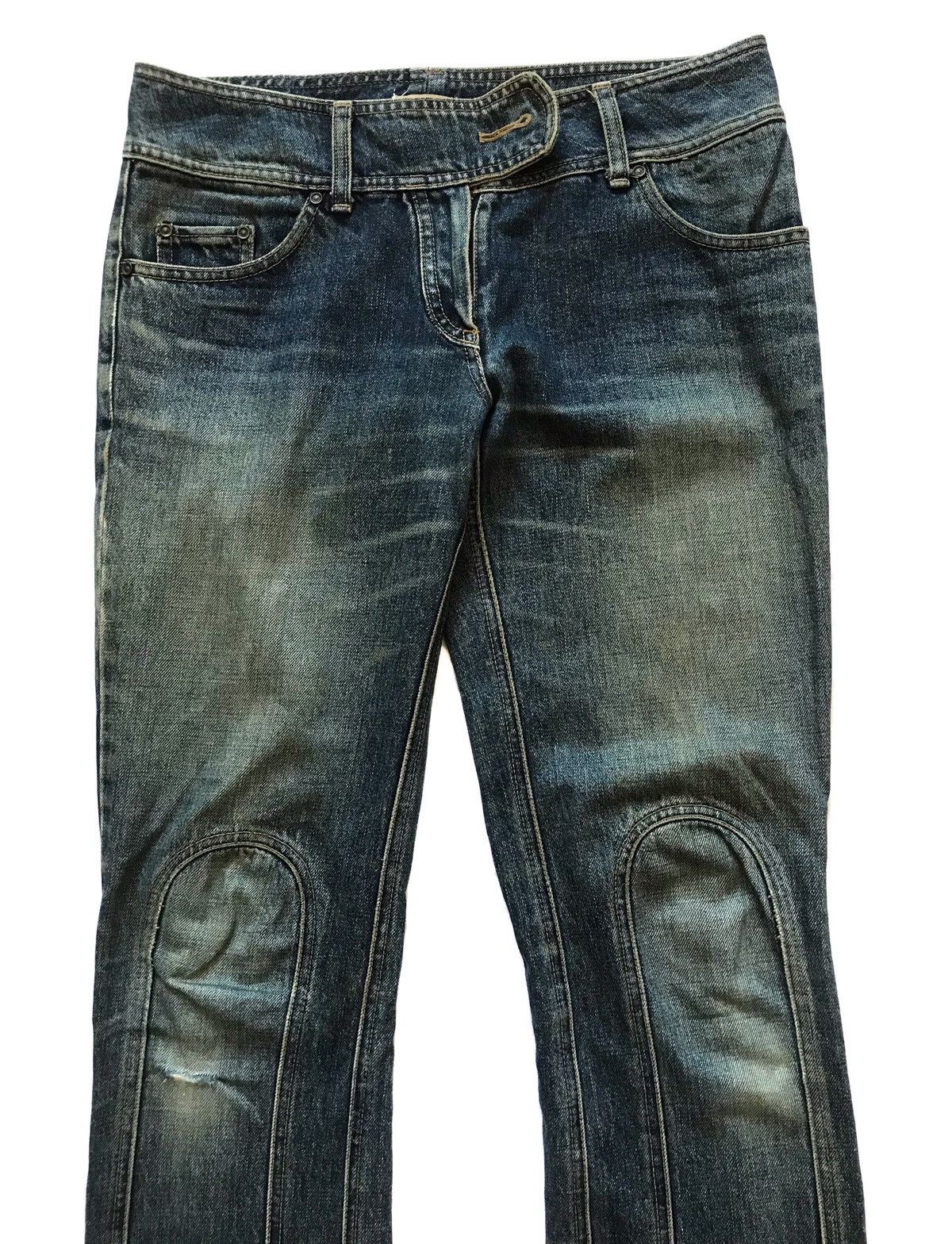 14th Addiction SHARE SPIRIT FLARE DISTRESSED JEANS Size 30" / US 8 / IT 44 - 2 Thumbnail